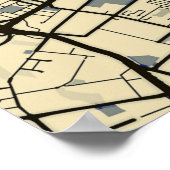 Poster Beiroet Map (Hoek)