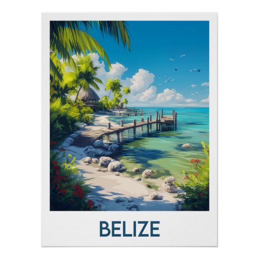 Poster Belize (Voorkant)