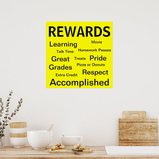 Poster beloningen (Keuken)