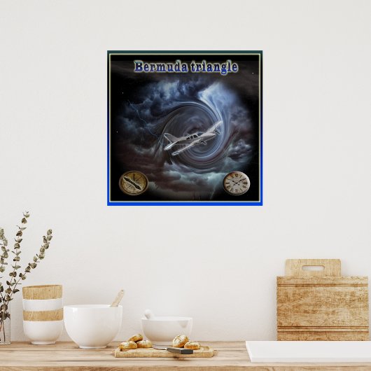 Poster Bermuda Triangle (Keuken)