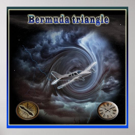 Poster Bermuda Triangle (Voorkant)