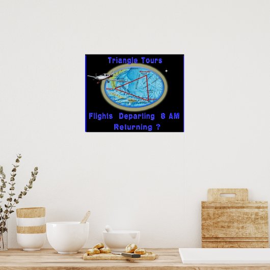 Poster Bermuda Triangle (Keuken)