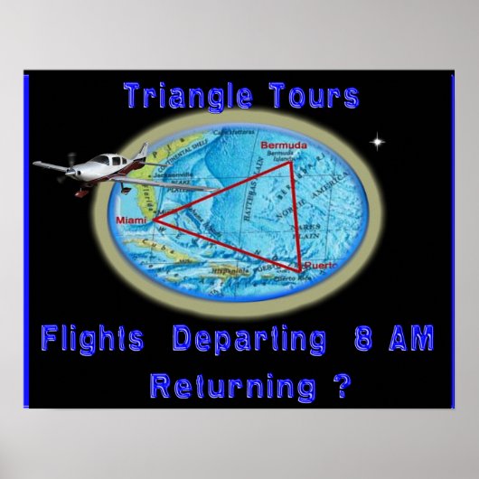 Poster Bermuda Triangle (Voorkant)