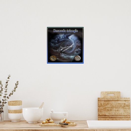 Poster Bermuda Triangle (Keuken)