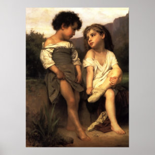 Poster beroemde artiesten aan de rand van de Brook