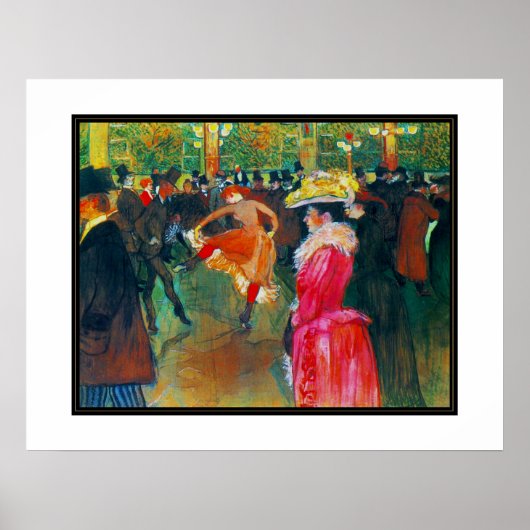 Poster beroemde artiesten Henri de Toulouse Lautre (Voorkant)