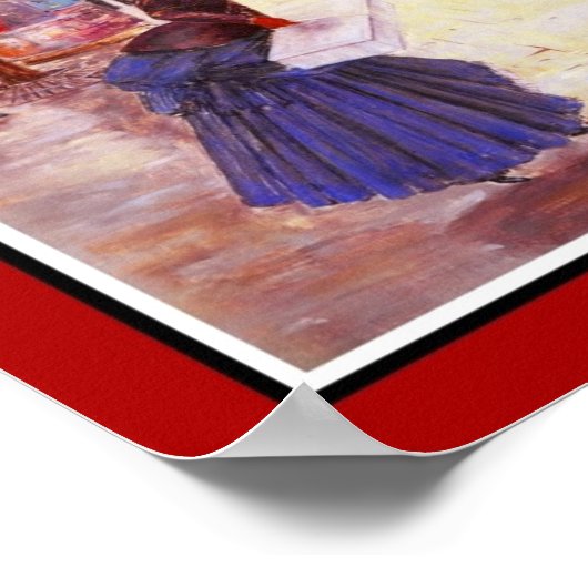 Poster beroemde artiesten Jean Béraud (Hoek)