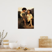 Poster Beroemde Kunstenaars Aan de rand van de bee (Keuken)
