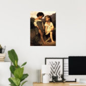 Poster Beroemde Kunstenaars Aan de rand van de bee (Thuiskantoor)