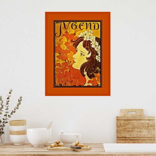 Poster beroemde kunstenaars Duitsland Jeugd (Keuken)