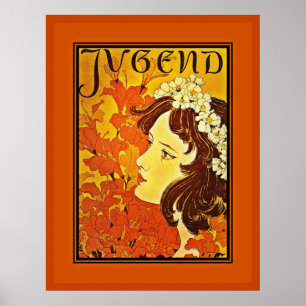 Poster beroemde kunstenaars Duitsland Jeugd