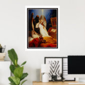 Poster Beroemde Vintage Engel des Doods 1851 (Thuiskantoor)