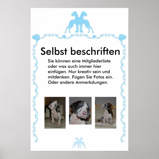 Poster Beschriftet (Voorkant)