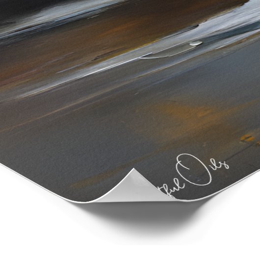 Poster | Bever | Olieverfstijl (Hoek)