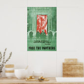Poster Bevrijd de Black Panthers Wij zullen onze (Keuken)