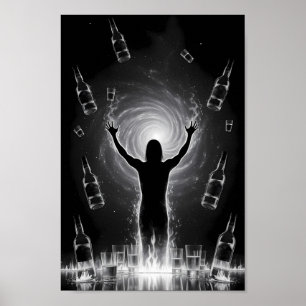 Poster Bevrijding van verslaving in het licht
