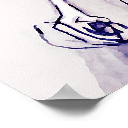 Poster Bezoekende Mode Illustratie (Hoek)