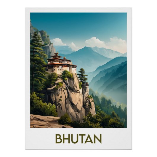 Poster Bhutan (Voorkant)