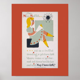 poster  bibliotheek Miss Muffett