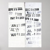 Poster bibliotheekdatumstempel (Voorkant)