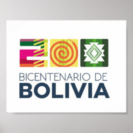 Poster bicentenario de Bolivia