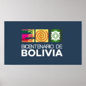 Poster bicentenario de Bolivia (Voorkant)