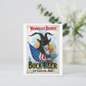 Poster  bier briefkaart (Staand voorkant)