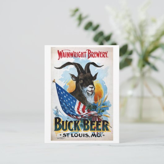 Poster  bier briefkaart (Staand voorkant)