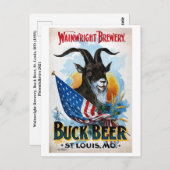 Poster  bier briefkaart (Voorkant / Achterkant)