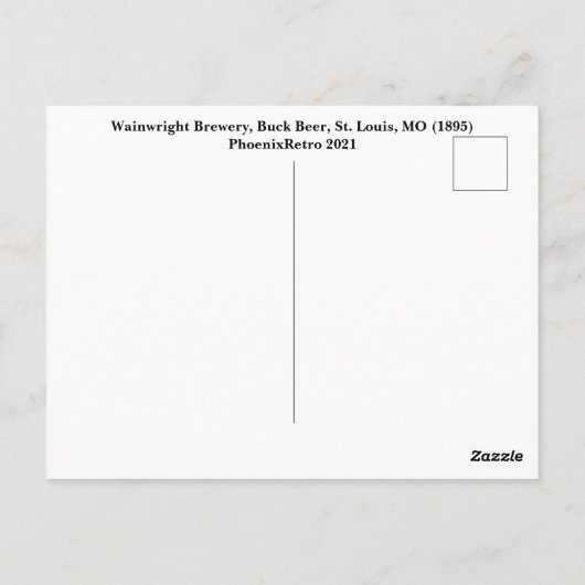 Poster  bier briefkaart (Achterkant)