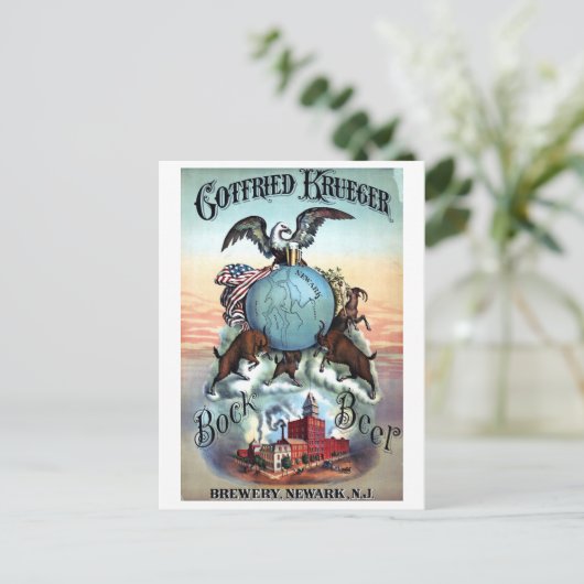 poster  bier briefkaart (Staand voorkant)