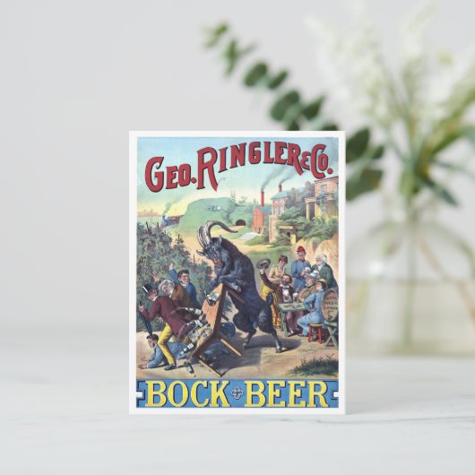 poster  bier briefkaart (Staand voorkant)