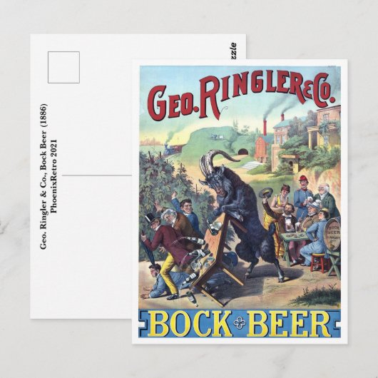 poster  bier briefkaart (Voorkant / Achterkant)