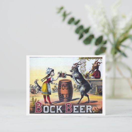 Poster  bier briefkaart (Staand voorkant)