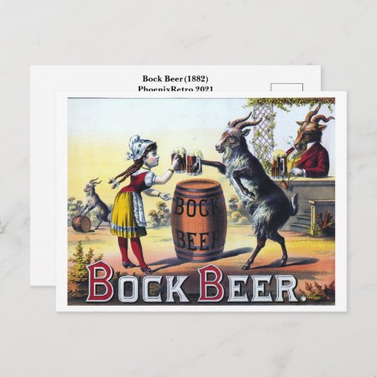 Poster  bier briefkaart (Voorkant / Achterkant)