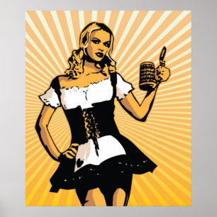 Poster Bierfest Girl