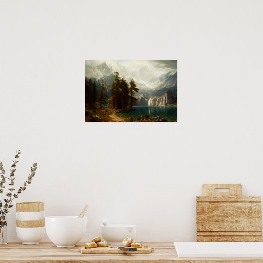 Poster Bierstadt Sierra Nevadas (Keuken)