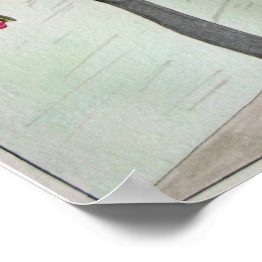 poster "Big Black Horse and a Cherry Tree" (Hoek)