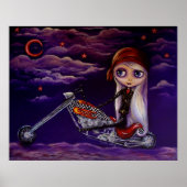 Poster Biker Babe (Voorkant)
