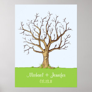 Poster Bindingerafdrukstructuur (kleur)