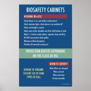 Poster Biosafety Cabinet Safety