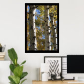 Poster Birch Trees (Thuiskantoor)