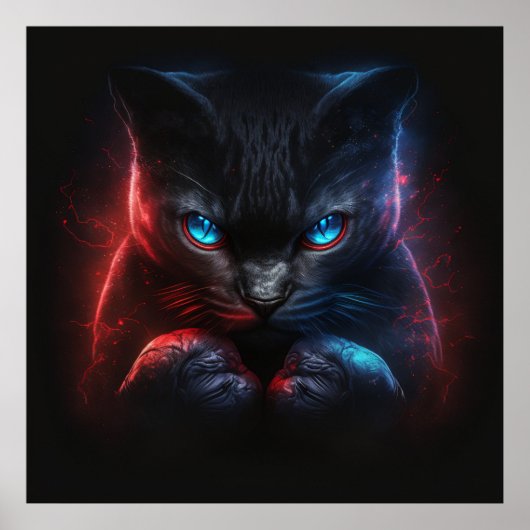 Poster Black Cat (Voorkant)