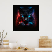 Poster Black Cat (Keuken)