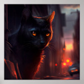 Poster Black Cat (Voorkant)