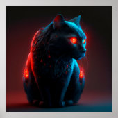 Poster Black Cat (Voorkant)