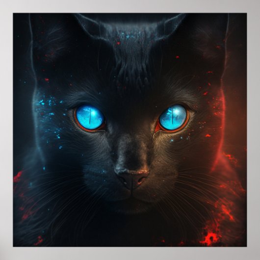 Poster Black Cat (Voorkant)