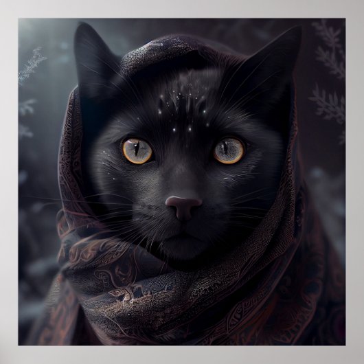 Poster Black Cat (Voorkant)