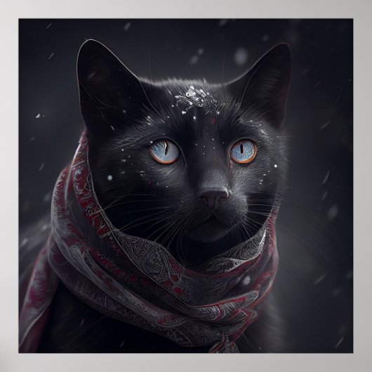 Poster Black Cat (Voorkant)