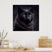 Poster Black Cat (Keuken)